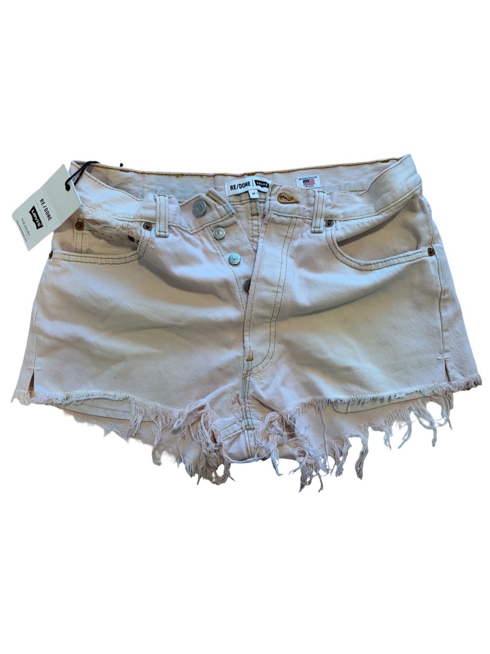 RE/DONE Levi’s NWT The Short White/Pink Size 27